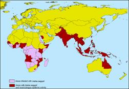 Cartina diffusione dengue